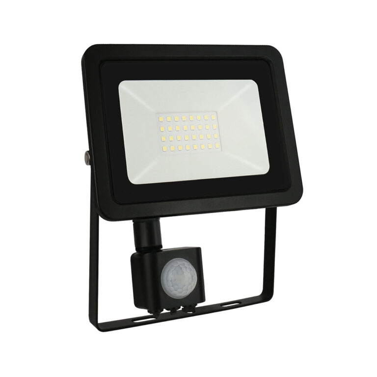 Kos LED floodlight 30W zwart sensor