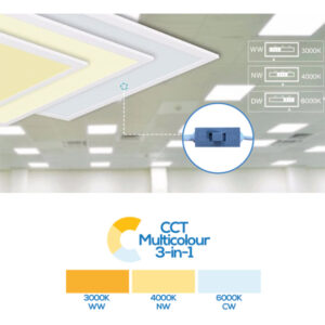 Meba Plus BL LED paneel 32W 4000lm 3000K/4000K/6000K UGR<22 60x60cm - Philips Certadrive - Afbeelding 4