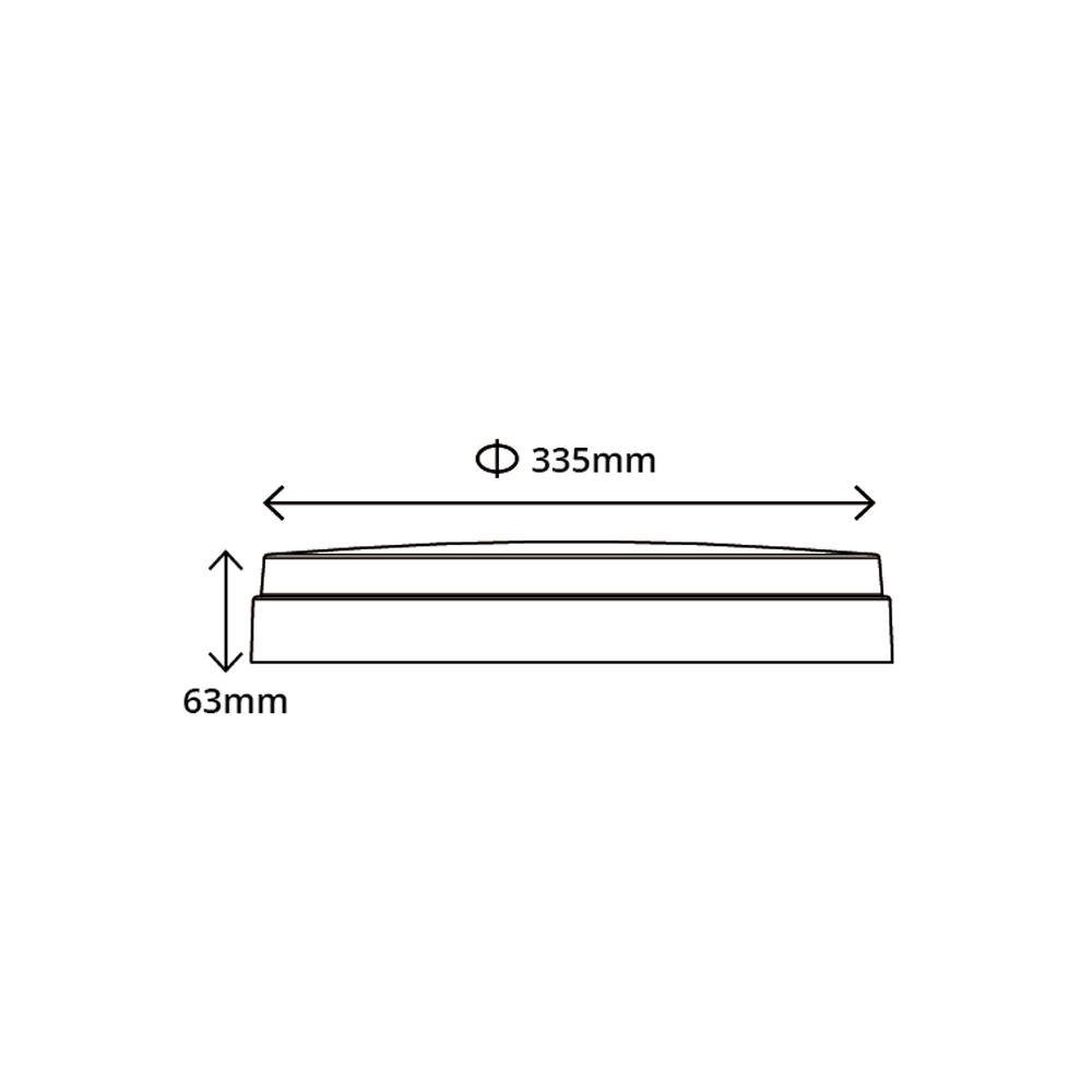 Meba Pro LED opbouw 8/12/15W 720-1350lm 3000/4000/6000K ø360mm IP54 zwart - multisensor + nood - Afbeelding 3