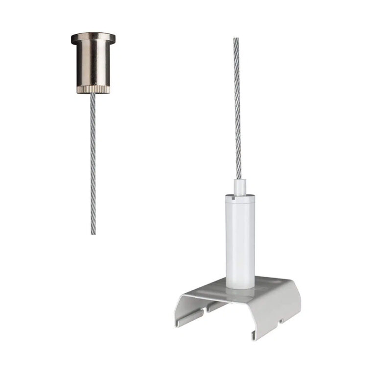 Pendelset XTS/XTSC 1500mm wit + plafondknop zilver
